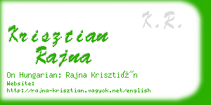 krisztian rajna business card